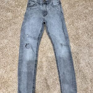 Zara Kids Gray Distressed Jeans - Size 9
